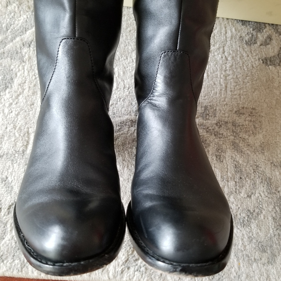 COACH EUC!! CAYDEN KNEE TALL RIDING BOOTS BLACK 7.5 - Picture 5 of 8